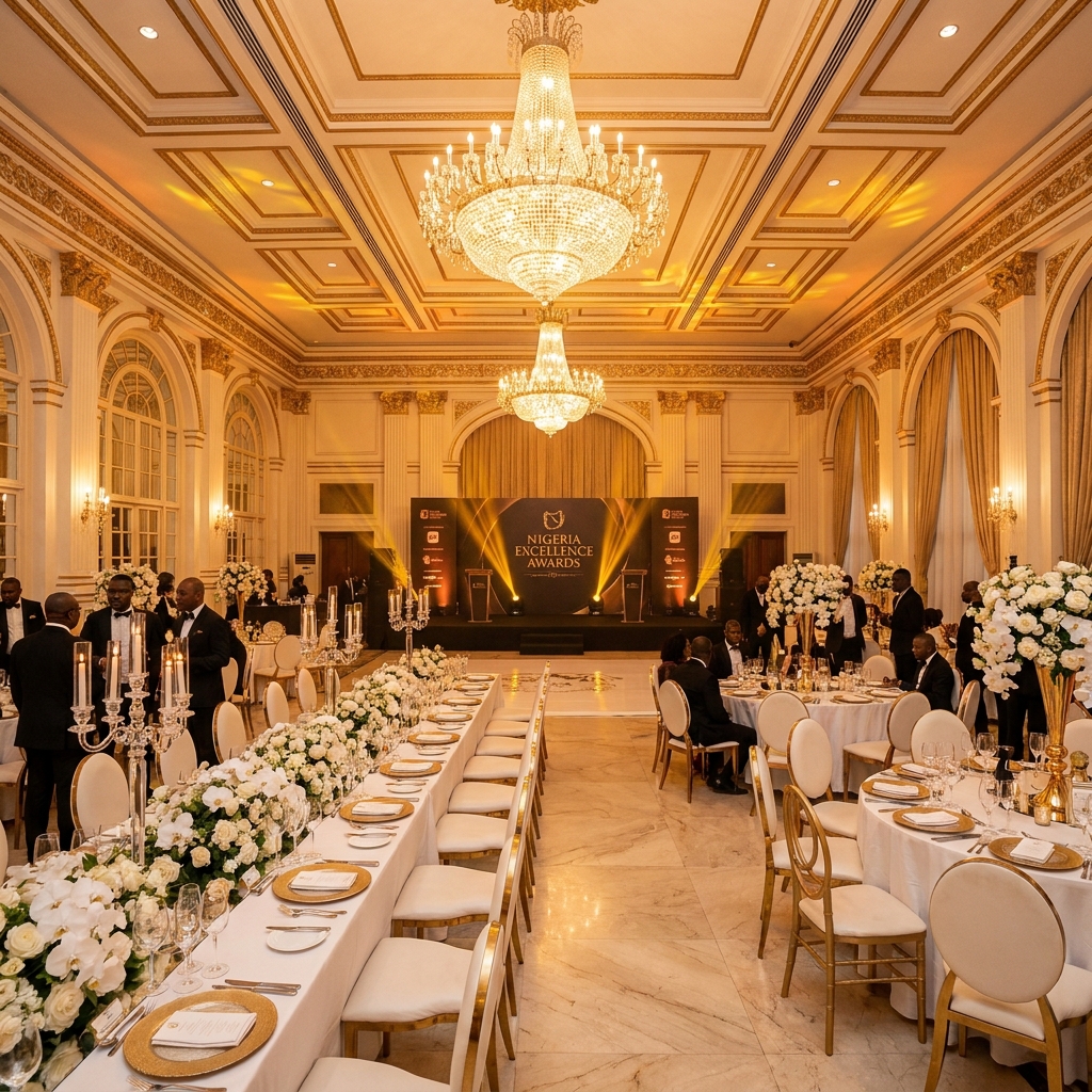 Gala dinner setup