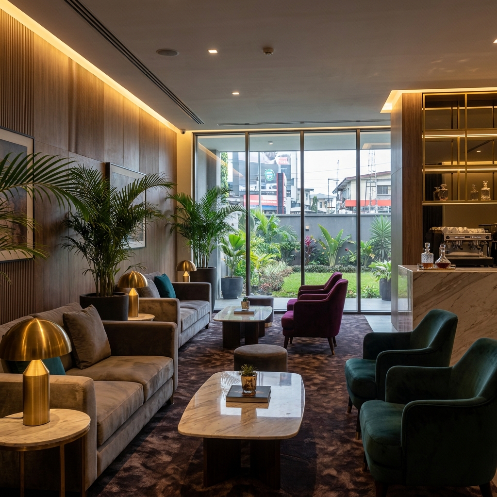 Luxury lounge area